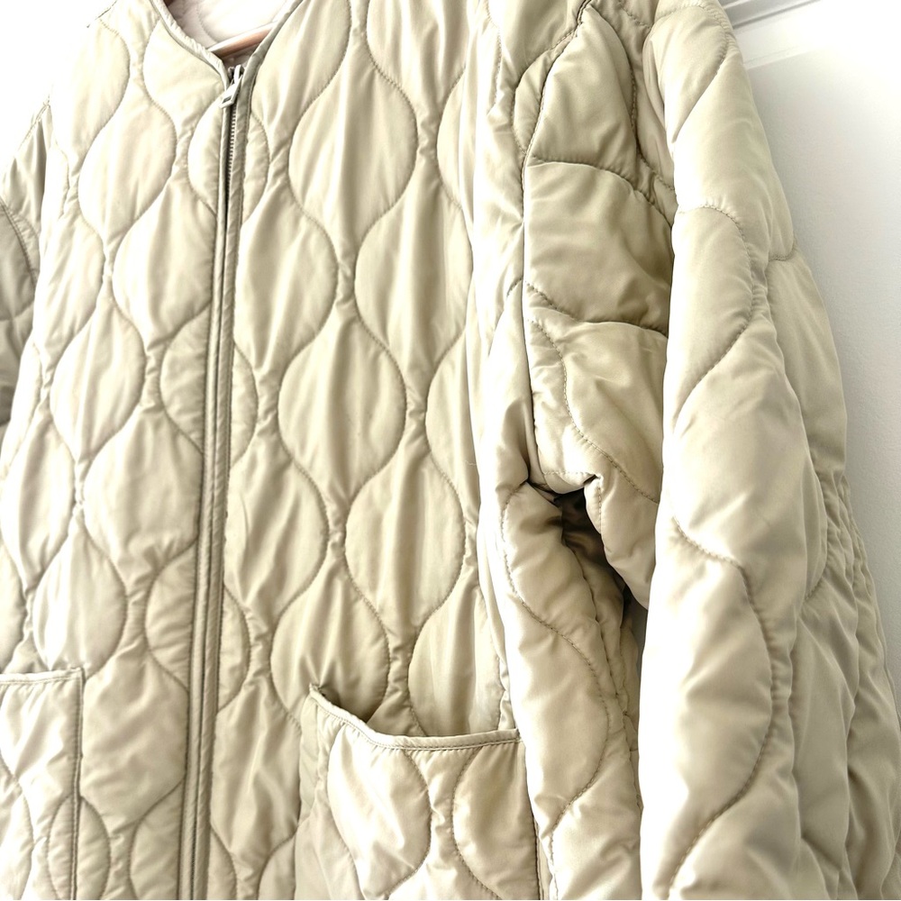 Zara Quilted Boxy Liner Jacket - Picture 8 of 12
